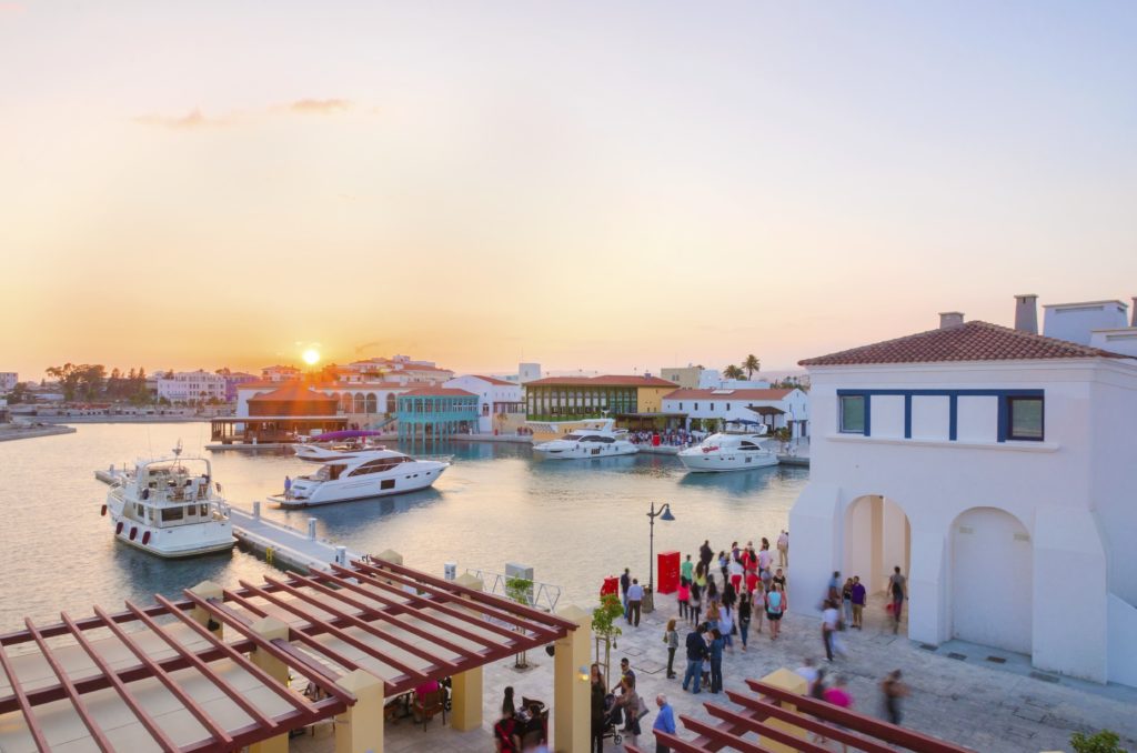 cyprus waterfront with yachts